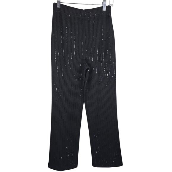 St John Evening By Marie Gray Special Event Business Work Knit Sequin Pants 4 - Picture 1 of 3